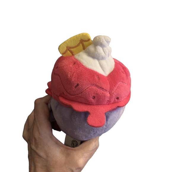Ice Cream Queen 6" Plush Toy Purple Pink 5+ NWT Just Play Moose Shopkins 2016 - Picture 5 of 6